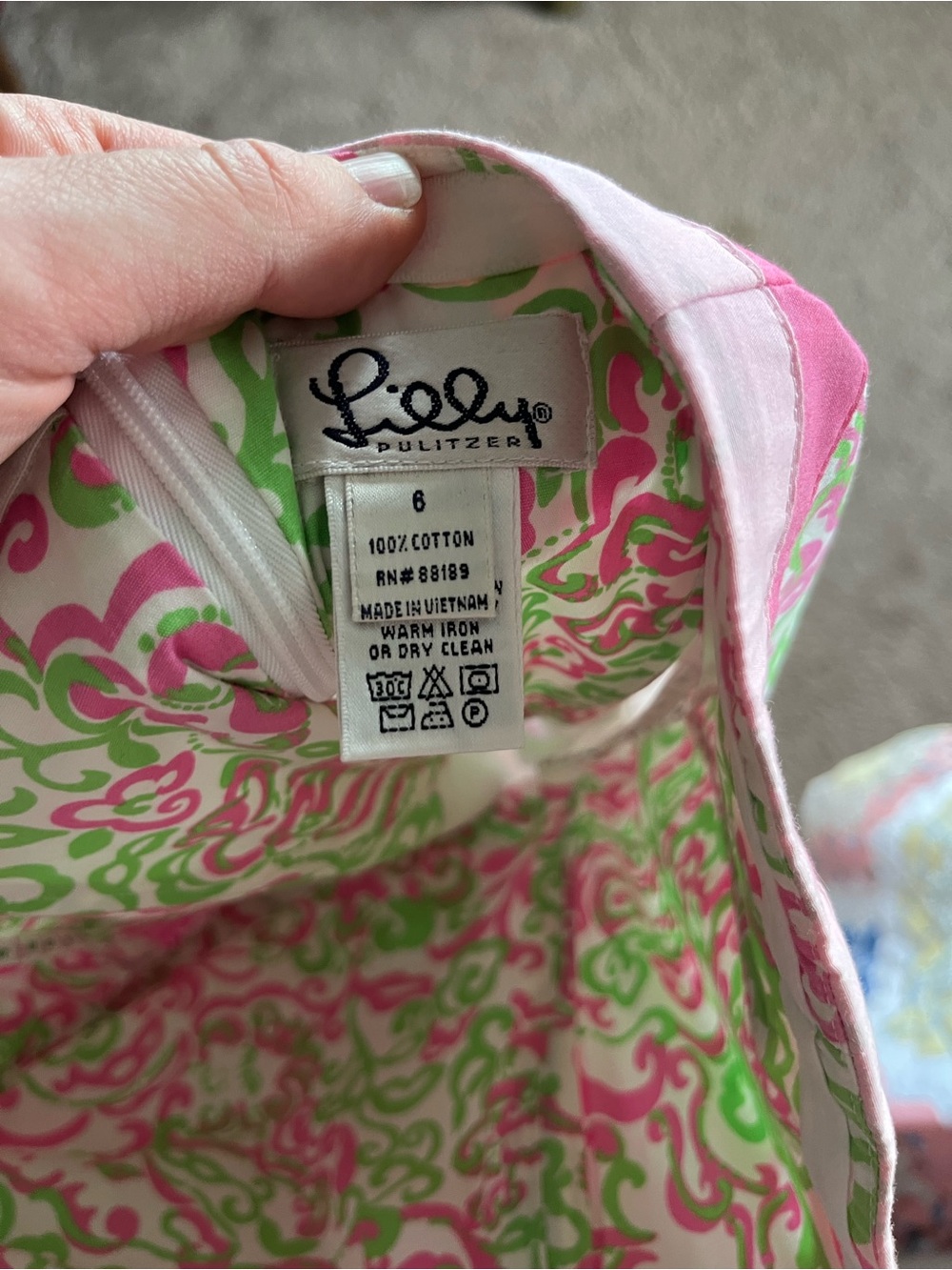 Vintage Lily Pulitzer Women's 6 Strapless Dress - Picture 7 of 8